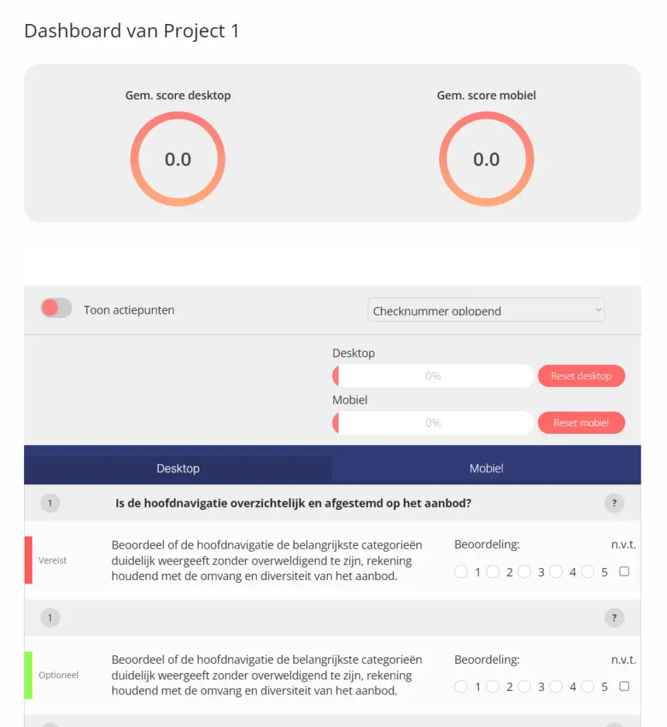 UX-review cheklist screenshot